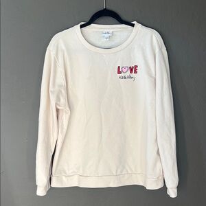 Keith Haring Love Cream Graphic Sweatshirt